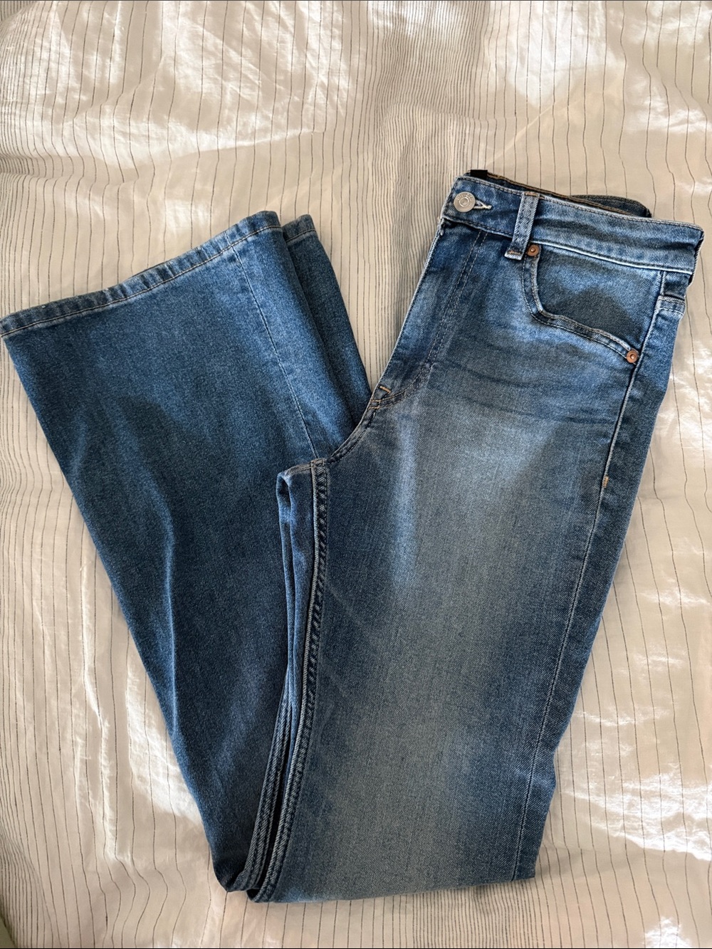 Divided Women's Flare Jeans in Medium Blue Wash